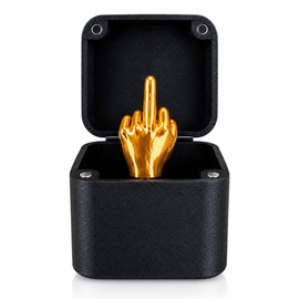 Christmas Interesting Prank Gift Middle Finger In Box Christmas Box Funny Creative Gifts Office Desk Decoration Home Decoration