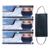 Ambiderm Cubre Bocas Tres Pliegos Ambiderm Negro Termosellado 150pz