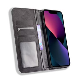 RankOne Wallet Case for Nubia Z70S Ultra/Nubia Z70 Ultra (6.85" Inches), Magnetic Flip Leather Cover with Card Slots Kickstand Blue