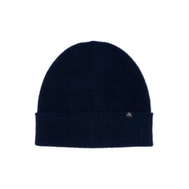 DANISH ENDURANCE 100% Cashmere Beanie Hat, Luxuriously Soft, Premium Comfort, Warm Winter Hat, Unisex, for Men & Women, Dark Navy, One Size