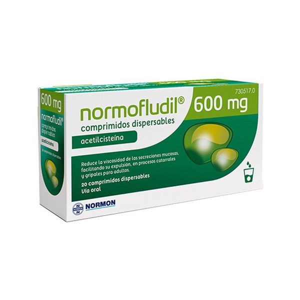 NORMON Normofludil 600Mg 20 Dispersible Tablets