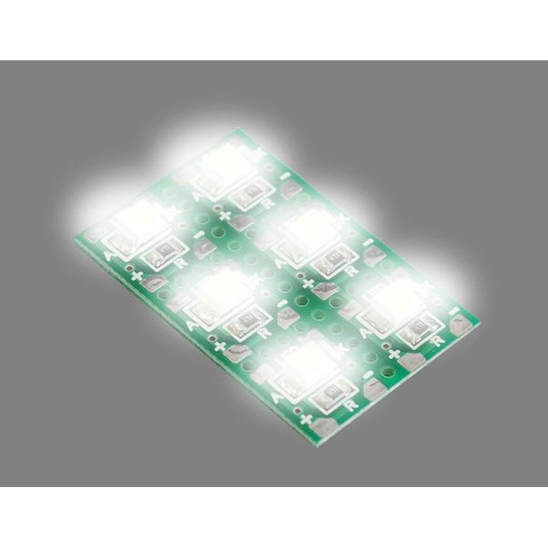 Elekit LK-ST1 Chip Parts Soldering Practice Kit, White LED