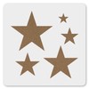 MAGJUCHE Stars Stencil 6 Inches, Reusable Big Small Star Stencil