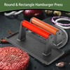 Hamburger Press Professional Heavy Duty Cast Iron Bacon Press Smasher