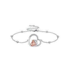 HUKKUN Capybara Bracelet Sterling Silver Capybara Bracelet Capybara Jewellery Gifts for Women Girls