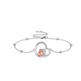 HUKKUN Capybara Bracelet Sterling Silver Capybara Bracelet Capybara Jewellery Gifts for Women Girls