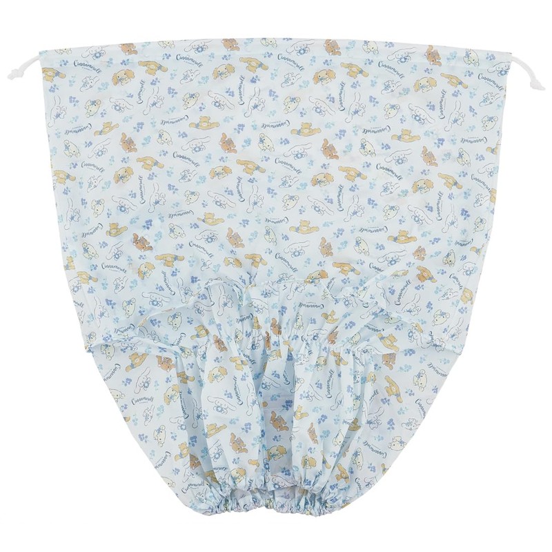 Skater BBCV1-A Sanrio Bicycle Front Basket Drawstring Cover, Cinnamoroll, Flower
