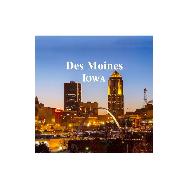 CafePress Des Moines Round 4" MDF Holiday Ornament