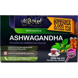 Betel Natural Premium Ashwagandha Tea Relax Your Day Away - 24 Tea Bags