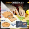Ayeeko Brands Cutting Board Wooden Ayeeko Bamboo Cheese And Knife