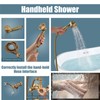 Aolemi Wall Mount Bathtub Faucet with Handheld Sprayer Antique Brass