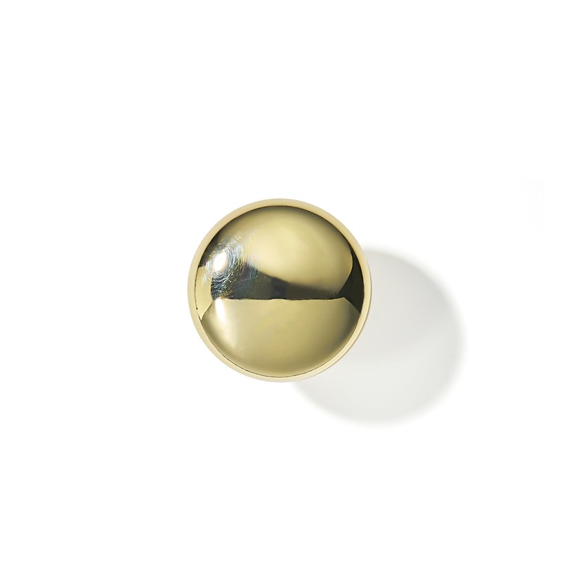 Khtumeware 10 Pack 1-1/4 inch(32mm) Polished Brass Cabinet Knobs -