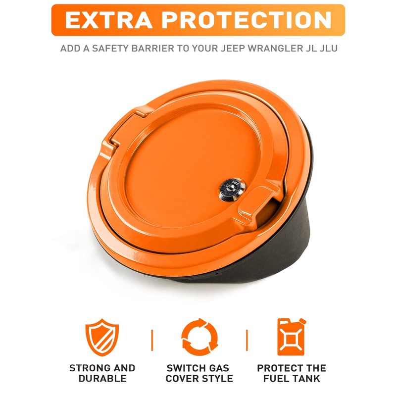 Savadicar Locking Gas Cap Cover, Fuel Filler Tank Door with
