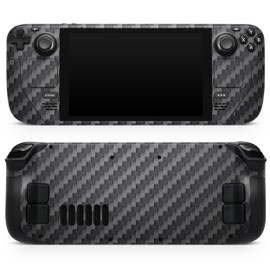 Design Skinz - Compatible with Steam Deck - Skin Decal Protective Scratch-Resistant Removable Vinyl Wrap Cover - Carbon Fiber Texture