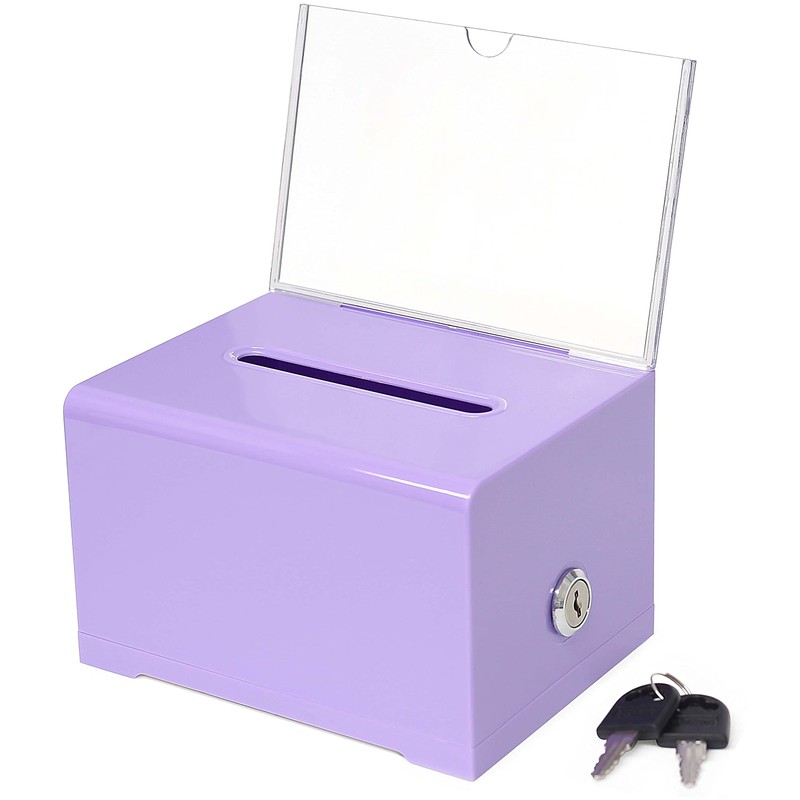 Donation Collection Ballot Box Ticket & Drawing Voting or Comment