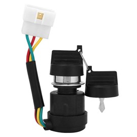 Ignition Key Switch, Waterproof 6 Wire Ignition Switch Lock with 2 Keys for 178F/186F Air Cooled Diesel Engine Tiller Start Switch