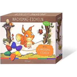 Peter & Piet Wax Crayons - 6 Acorn Wax Crayons