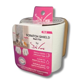 Transparent Scratch Shield Claw File Protention Tape for Furniture, Windows, Floors & Walls- Anti Scratch Furniture Protector and File -10 feet Self-Adhesive Tape for Cats & Dogs (File)