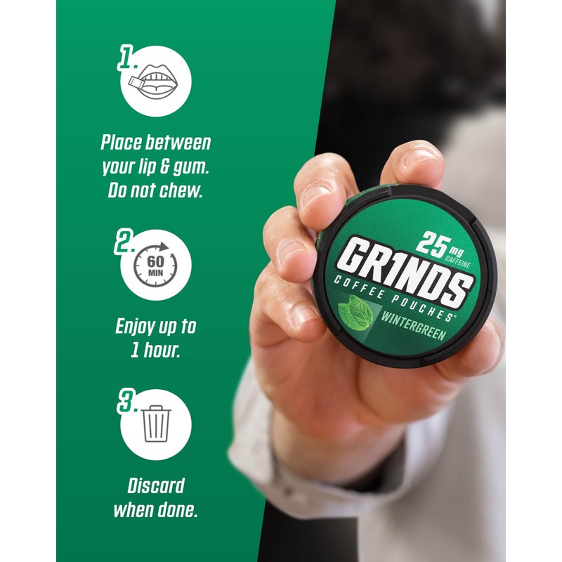 Grinds Coffee Pouches | 6 Can Sampler | Caramel, Espresso,