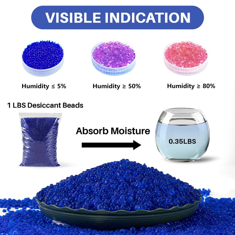 Sukh Blue Silica Desiccant Beads 430G - Indicating Silica Gel