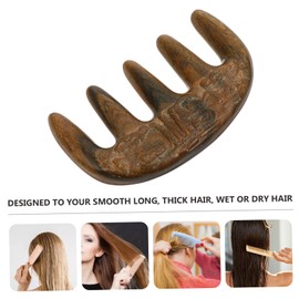 Ipetboom Massage Comb Sandalwood Comb for Women Hairdressing Tool Green Sandalwood Carved Hair Brush