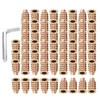 DEVENTORZ Insert Nuts Embedded Nuts 60 Pieces M6 x 15