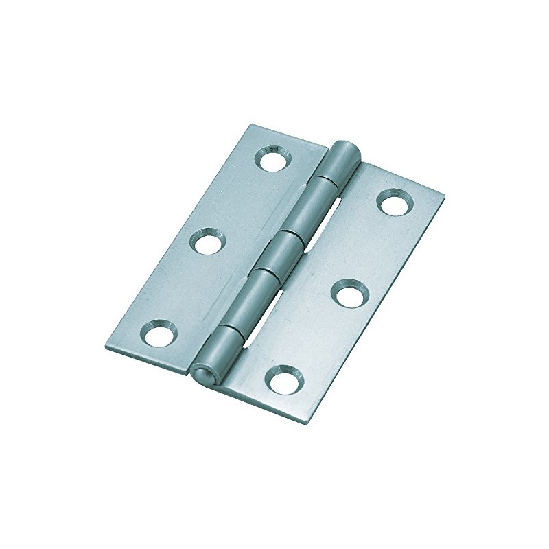 TRUSCO(トラスコ) スチール製厚口蝶番 三価クロムメッキ仕上げ 全長64mm 10個入 888-64UNCR