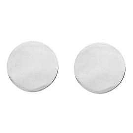Ritastephens Sterling Silver Shiny Round Circle Disc Geometric Stud Post Earrings 6mm