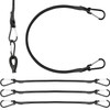 4 Pcs Bungee Cords with Carabiner Clips, Elastic 30cm Bungee