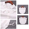 Joyci Pure White Detachable Dickey Peter Pan Shirt Fake Collar
