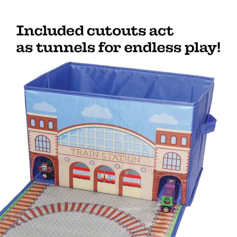 Zany Trains - Train Storage Bin and Play Mat -