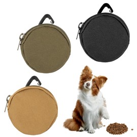 BOHUIZ 3 Stücke Leckerlibeutel für Hunde, Klein Futterbeutel Hundetraining mit Karabiner Futterbeutel Hund für Spaziergänge Hundetraining Hunde Reisen