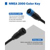 NMEA 2000 Cable 3 FT Backbone Drop Extension Cable for