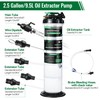 HTZSSON 9.5 L/2.5 Gallon Oil Extractor Pump Pneumatic/Manual, Fluid Extractor