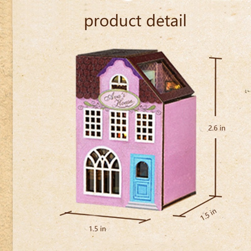 MAGQOO DIY Miniature Dollhouse Kit with Furniture 1:100 Scale Creative