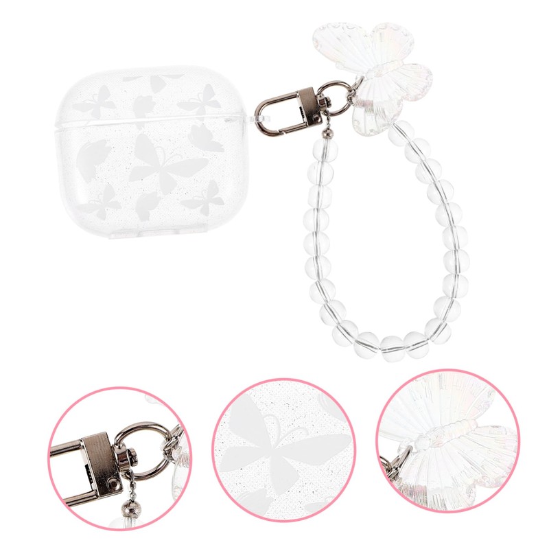 TEHAUX Transparent Earphone Cover Protector for Durable Wireless Earbud Case