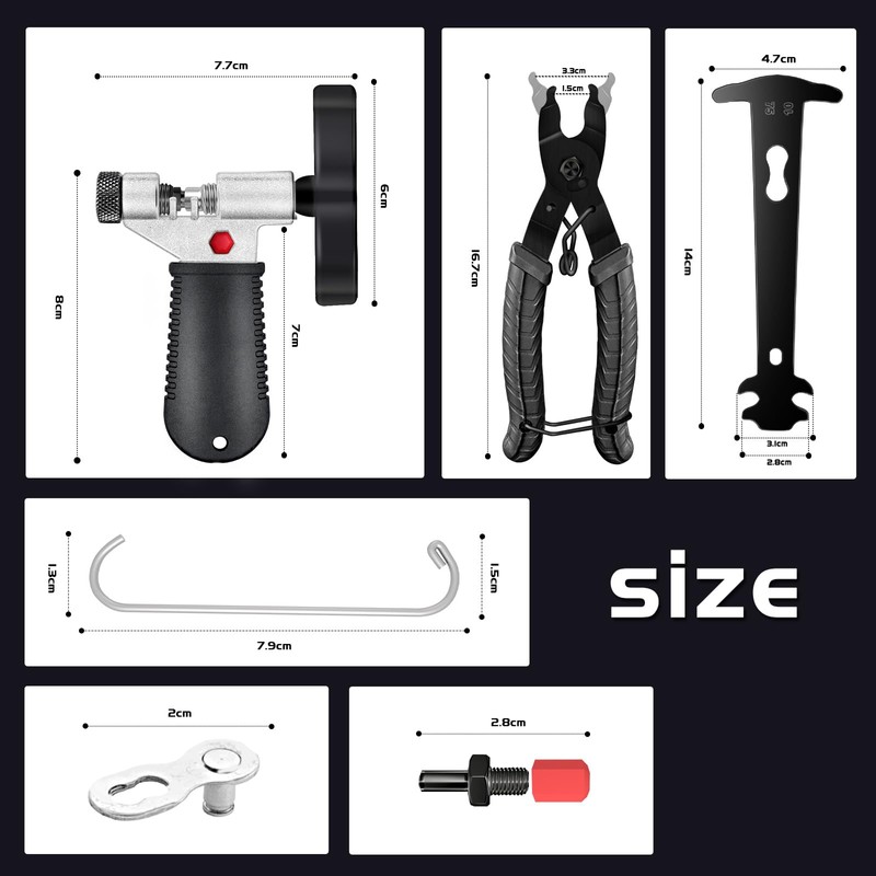 AiQInu Chain Riveter Bicycle, Bicycle Chain Tool Set, Bicycle Chain