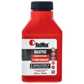 3pk 2.6oz Bottles of Red Max Synthetic 2 Stroke Oil w/Fuel Stabilizer 50:1 1gal