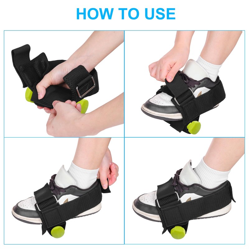 PATIKIL Dumbbell Foot Attachment, 2 Pack Adjustable Ankle Weights Dumbbell