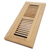 Homewell White Oak Wood Floor Register, Flush Mount Vent with