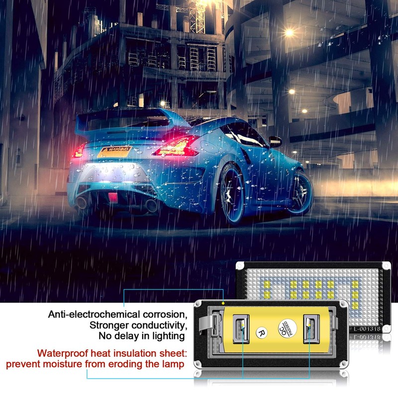 Win Power Licence Plate Lighting, Pack of 2