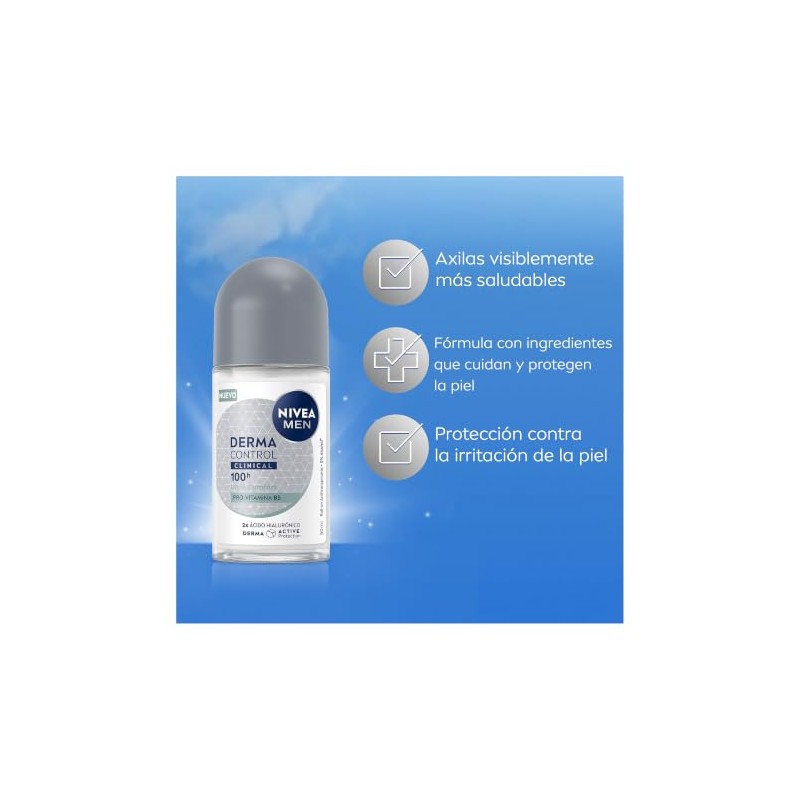 NIVEA MEN ROLL-ON DERMA CONTROL CLINICA 50ML