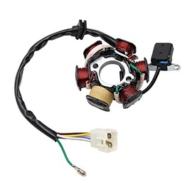 6 Coils Stator Magneto, PRO BAT, ATV Magneto Stator Plate, Stator Magneto 50cc 70cc 90cc 110cc 125cc Engine for ATV Go Kart Buggy Part Dirt Bike Quad