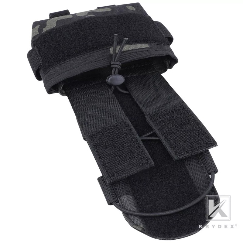 KRYDEX Helmet Counterweight Battery Pouch Cord Lock Retainer Black Camo
