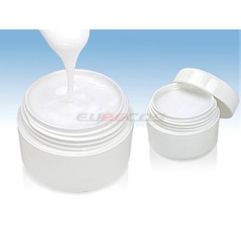 EuBeCos Gel Platinum Xtreme White French Nails - 30 ml - UV Gel with Best Coverage Made in Germany