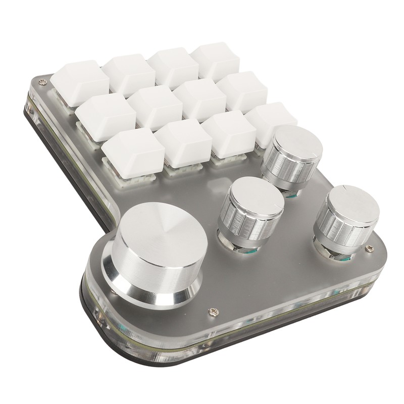 Blue Switch Keyboard USB C BT 2.4G Wireless Mini RGB