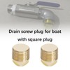 YINETTECH 2 Pcs 1/2 Inch NPT Boat Drain Plug Solid