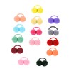 IWOWHERO 14Pcs Plush Ball Hair Ties for Soft Elastic Ponytail