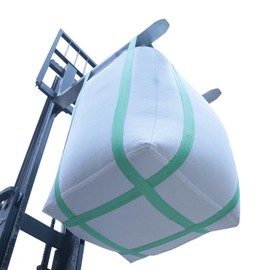 1 Pack FIBC Bulk Bag,2 Ton Bag,35"L x 35"W x 43"H,4400 lbs SWL,Duffle Top Flat Bottom,Four Loop Fibc Big Bags,Heavy Duty Bulk Bags for Industry Agriculture Construction