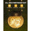 PARTPHONER Solar Lights Outdoor Waterproof 12-Pack, Solar Powered Hanging Lantern